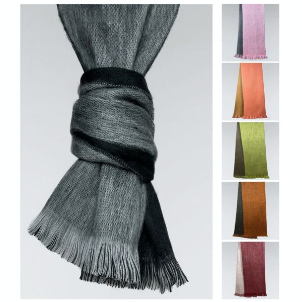 Alpaca Wool Scarves – Dual-Tone, Brushed Finish – Authentic Ecuadorian Craft